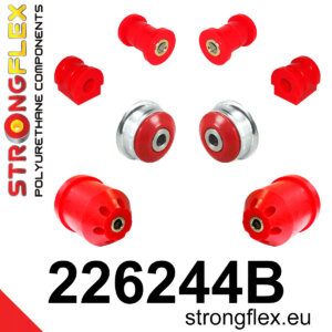 Strongflex Komplet čahura prednjeg ovjesa i stražnje grede za AUDI A1 8X / SEAT Ibiza
