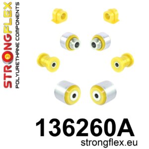 Strongflex Komplet čahura prednjeg ovjesa SPORT za SAAB 9-3 YS3D / SAAB 900