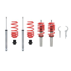 JOM Redline podesivi ovjes za Audi A4 B8 (8K2) 1.8 TFSI, 2.0 TDI, 2.0 TFSI, 2.7 TDI, 3.0 TDI, 3.2 FSI, 3.2 FSI godište 2007 – 2011, vkl. Fahrzeuge s pogon na sva četiri kotača