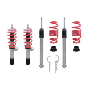 JOM Redline podesivi ovjes za Seat Leon/ ST (5F) 1.2 TSI/ 1.4 TGI/ 1.4 TSI/ 1.6 TDI/ 1.8 TFSI/ 2.0 TDI, 2012-, (osovinska opterećenje VA 1080 kg) prikladno samo za HA Mehrlenker