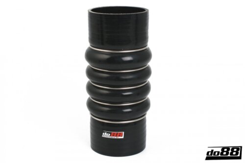 Silikonska cijev crna 4-Humps 3" (76mm)