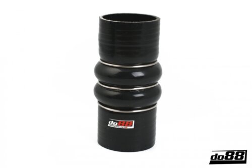 Silikonska cijev crna 2-Humps 1,75" (45mm)