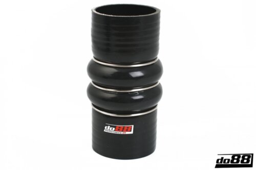 Silikonska cijev crna 2-Humps 2,375" (60mm)