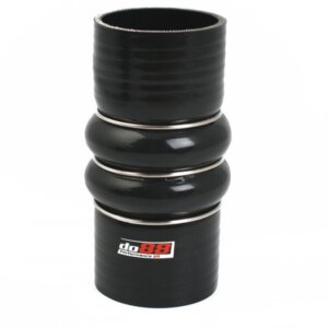 Silikonska cijev crna 2-Humps 2,5" (63mm)