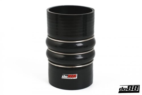 Silikonska cijev crna 2-Humps 3,5" (89mm)