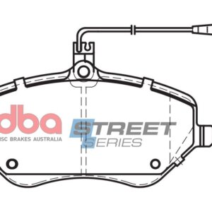 DBA SS prednje kočione pločice za Peugeot 407, Citroen C6