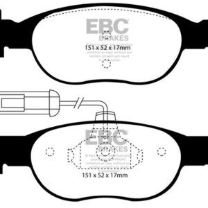 EBC Ultimax prednje kočione pločice za FIAT Bravo, FIAT Marea