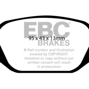 EBC Ultimax stražnje kočione pločice za Abarth 500, Abarth 695