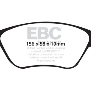 EBC Ultimax prednje kočione pločice za Volvo XC70, Volvo V70