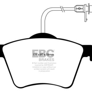 EBC Ultimax prednje kočione pločice za SEAT Alhambra, Ford Galaxy