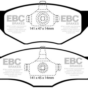 EBC Ultimax prednje kočione pločice za VW Lupo