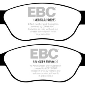 EBC Ultimax prednje kočione pločice za FIAT Punto