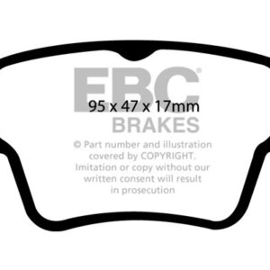 EBC Ultimax stražnje kočione pločice za Peugeot 207