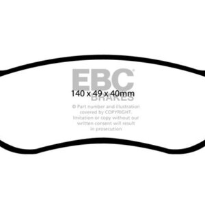 EBC Ultimax stražnje kočione pločice za Jeep Cherokee, Jeep Wrangler