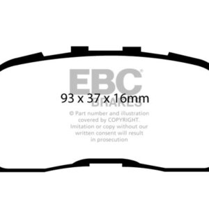 EBC Ultimax stražnje kočione pločice za Toyota Camry