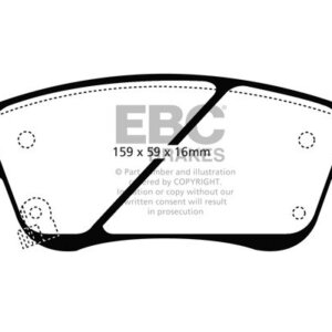 EBC Ultimax prednje kočione pločice za Infiniti Q40