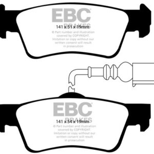 EBC Ultimax stražnje kočione pločice za VW Transporter