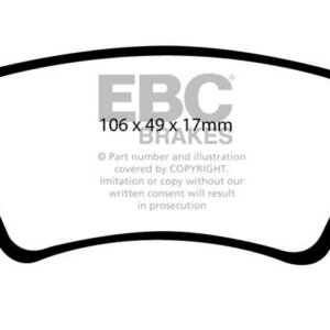 EBC Ultimax stražnje kočione pločice za Land Rover Freelander, Land Rover Range Rover Evoque