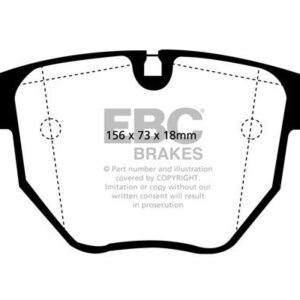 EBC Greenstuff 2000 prednje kočione pločice za BMW 5, BMW 7