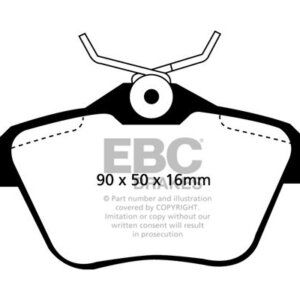 EBC Greenstuff 2000 stražnje kočione pločice za Alfa Romeo 156, Alfa Romeo 166