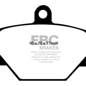 EBC Greenstuff 2000 prednje kočione pločice za Smart Fortwo, Smart Roadster