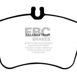 EBC Greenstuff 2000 prednje kočione pločice za Mercedes-Benz CLC-Class, Mercedes-Benz C-Class