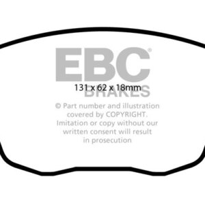 EBC Greenstuff 2000 prednje kočione pločice za Skoda Fabia