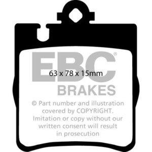 EBC Greenstuff 2000 stražnje kočione pločice za Mercedes-Benz CLC-Class, Mercedes-Benz C-Class