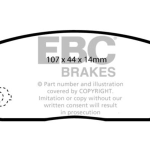 EBC Greenstuff 2000 stražnje kočione pločice za Suzuki Ignis, Mazda RX-8