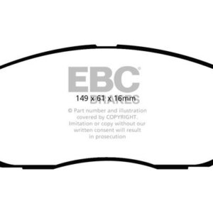 EBC Greenstuff 2000 prednje kočione pločice za SsangYong Rodius, Hyundai Terracan