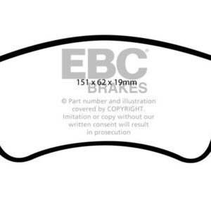 EBC Greenstuff 2000 prednje kočione pločice za Toyota Avensis