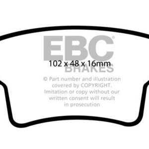 EBC Greenstuff 2000 stražnje kočione pločice za Citroën C4 Grand Picasso
