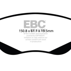 EBC Greenstuff 2000 prednje kočione pločice za Toyota Verso, Toyota Avensis