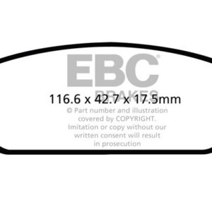 EBC Greenstuff 2000 stražnje kočione pločice za Chevrolet Cruze, Opel Ampera