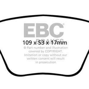 EBC Greenstuff 2000 stražnje kočione pločice za Volkswagen Golf, Audi A1