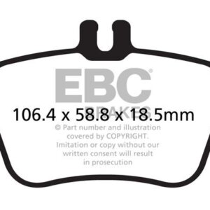 EBC Greenstuff 2000 stražnje kočione pločice za Infiniti Q30, Mercedes-Benz B-Class