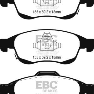 EBC Greenstuff 2000 prednje kočione pločice za FIAT 500X
