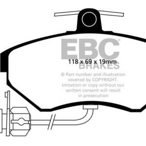 EBC Redstuff prednje kočione pločice za Renault Laguna