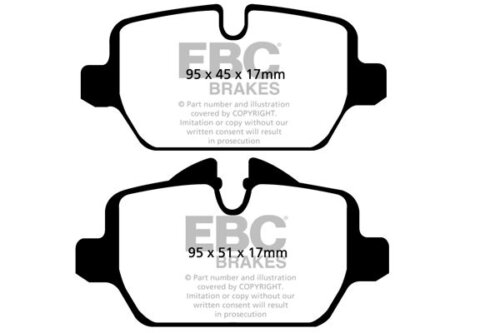 EBC Redstuff stražnje kočione pločice za BMW 3
