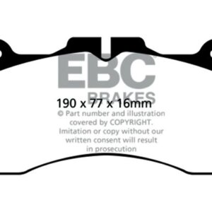 EBC Redstuff prednje kočione pločice za Lexus GS