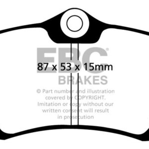 EBC Redstuff stražnje kočione pločice za Audi A2, Audi A4