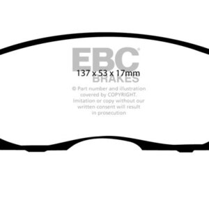 EBC Redstuff prednje kočione pločice za Nissan Maxima, Nissan Silvia