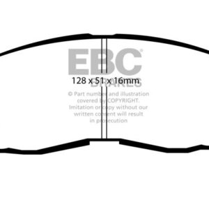 EBC Redstuff prednje kočione pločice za Mitsubishi Eterna, Mitsubishi Lancer