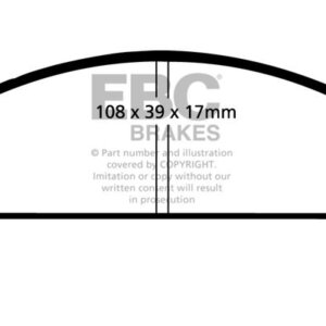 EBC Yellowstuff prednje kočione pločice za Fiat 125, Fiat 131