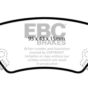 EBC Yellowstuff stražnje kočione pločice za Opel Astra, Opel Meriva