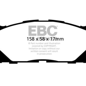 EBC Yellowstuff prednje kočione pločice za Lexus ES, Toyota Prius+