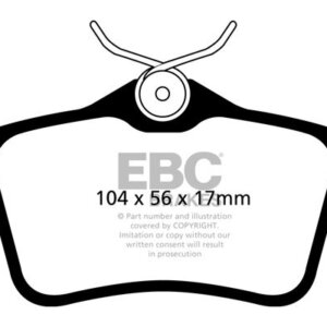 EBC Yellowstuff stražnje kočione pločice za DS DS5