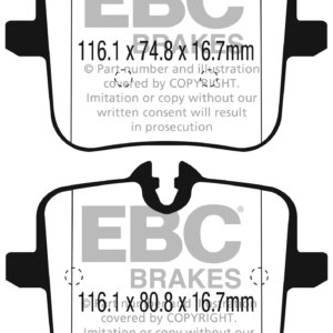 EBC Yellowstuff stražnje kočione pločice za BMW 5, BMW 8