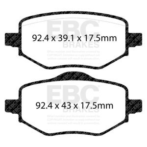 EBC Yellowstuff stražnje kočione pločice za Citroën C4 Grand Picasso, DS DS3 Crossback