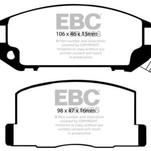 EBC Ultimax stražnje kočione pločice za Toyota MR2